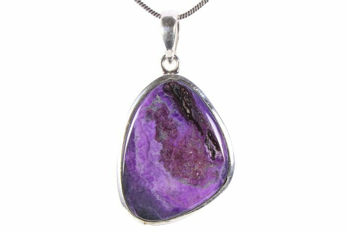 Polished Sugilite Pendant (Necklace) - Sterling Silver #382729